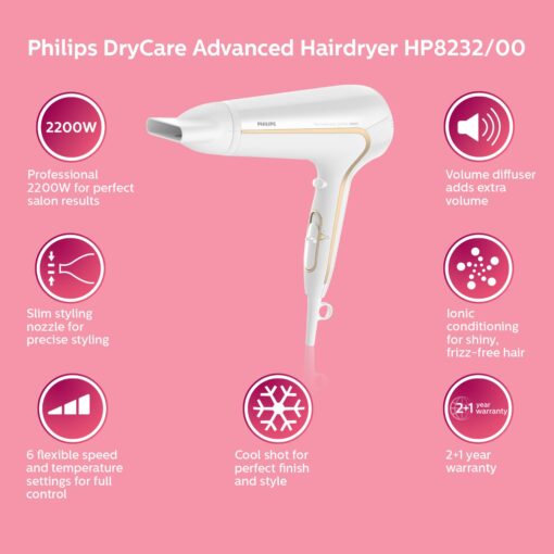 Philips HP8232 Professional Thermo Protect Ionic Hair Dryer 1