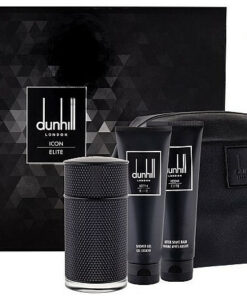 Dunhill Icon Elite - Eau De Parfum 100ML + 90ML Shower Gel + 90ML After Shave Balm + Toiletry Bag Set