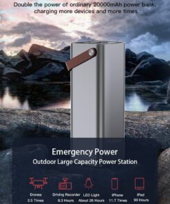 YOOBAO EN1 GENERATION 2 65W 46200MAH PD QUICK-CHARGING BIG CAPACITY INVERTER POWER STATION, POWERBANK, POWER BANK SUITABLE FOR OUTDOOR USAGE WITH LED LIGHTS