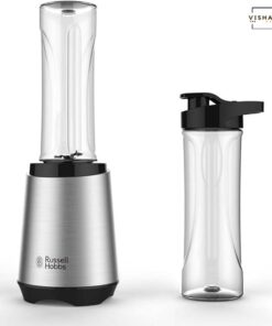 Buy Russell Hobbs Mix&Go Steel Blender/Stand Mixer, Smoothie Maker (300 Watt), Stainless Steel, including 2 drinking bottles, 600 ml