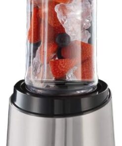 Buy Russell Hobbs Mix&Go Steel Blender/Stand Mixer, Smoothie Maker (300 Watt), Stainless Steel, including 2 drinking bottles, 600 ml