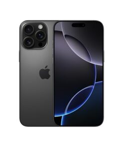 iPhone 16 Pro Max 256 GB 5G Mobile Phone with Camera Control 4K 120 fps Dolby Vision and a Huge Leap in Battery Life Works with AirPods Black Titanium