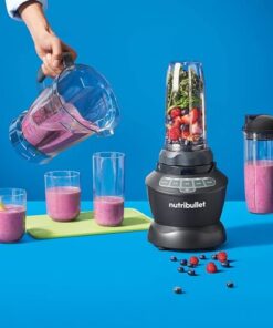 Nutribullet 1200W Combo Blender USA #1 Mixer / Grinder / Smoothie Maker The Original Nutribullet Food Processor Best Blender 3 Unbreakable Jars 1.8L Extra Large Pitcher & Tamper