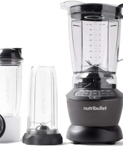 Nutribullet 1200W Combo Blender USA #1 Mixer / Grinder / Smoothie Maker The Original Nutribullet Food Processor Best Blender 3 Unbreakable Jars 1.8L Extra Large Pitcher & Tamper